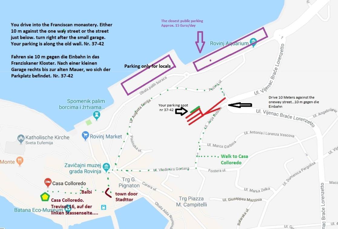 Casa Colloredo Free Parking Rovinj Eksteriør billede
